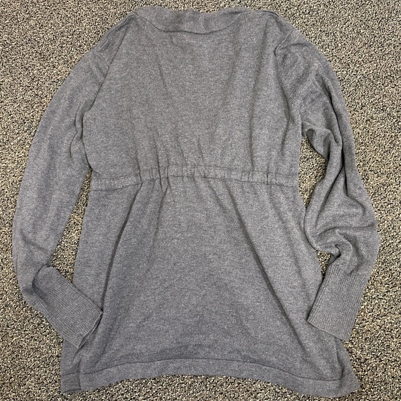 Old Navy gray tie front cardigan - Sz L - Picture 4 of 4